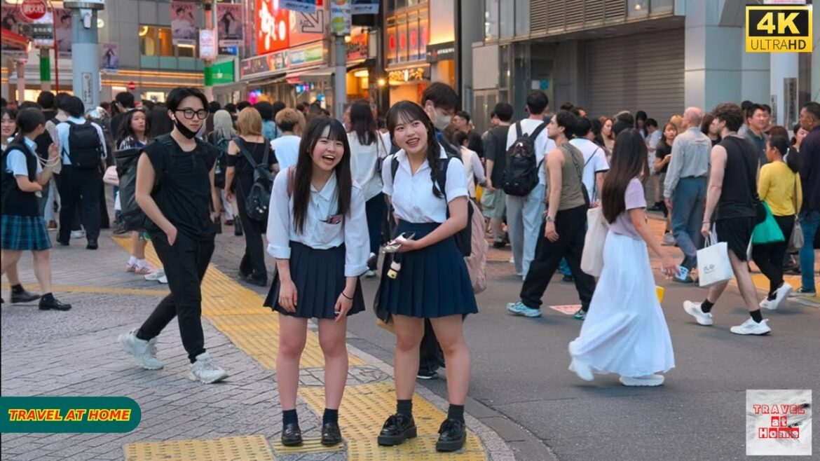 4K HDR Japan travel 2025 | Walk in Shibuya (渋谷) Tokyo Japan |  Relaxing Natural City ambience