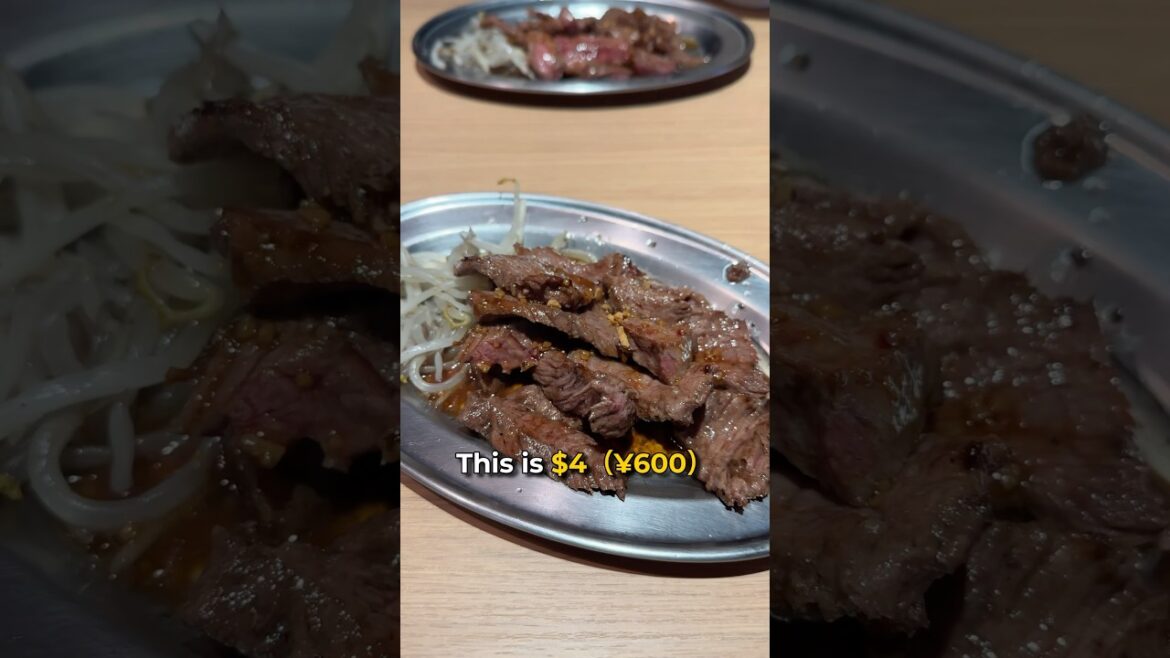 ¥600 ($4)  steak lunch, Kobe,Japan 🇯🇵