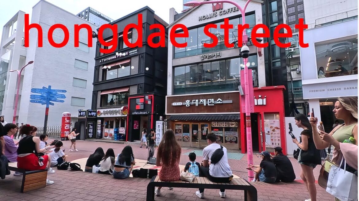 #408 4K Walking🟥 Hongdae street walk 홍대 #KoreaTravel #korea #Seoul #tour #Festival #Hongdae #Busking