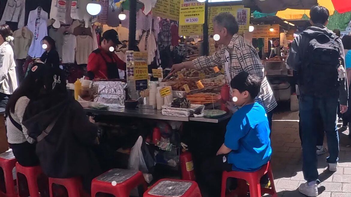 #407 [4K] Walking🟥 Food Street in Namdaemun Market, Seoul, Korea #Walk #Namdaemun Market #Food