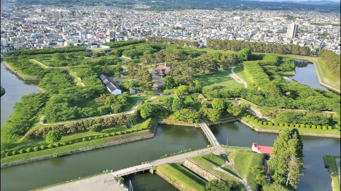 函館・五稜郭タワー＆五稜郭公園🏞 (北海道函館市) 【旅行・観光・見学・景色】Goryokaku Tower & Goryokaku Park