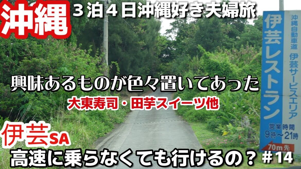 【沖縄】金武町にあった!高速に乗らなくても大東寿司やポーク玉子おにぎりスイーツ購入できる?伊芸サービスエリアへ行ける裏道!3泊4日沖縄旅vlog夫婦2人旅 【沖縄】金武町にあった!高速に乗らなくても大東寿司やポーク玉子おにぎりスイーツ購入できる?伊芸サービスエリアへ行ける裏道!3泊4日沖縄旅vlog夫婦2人旅