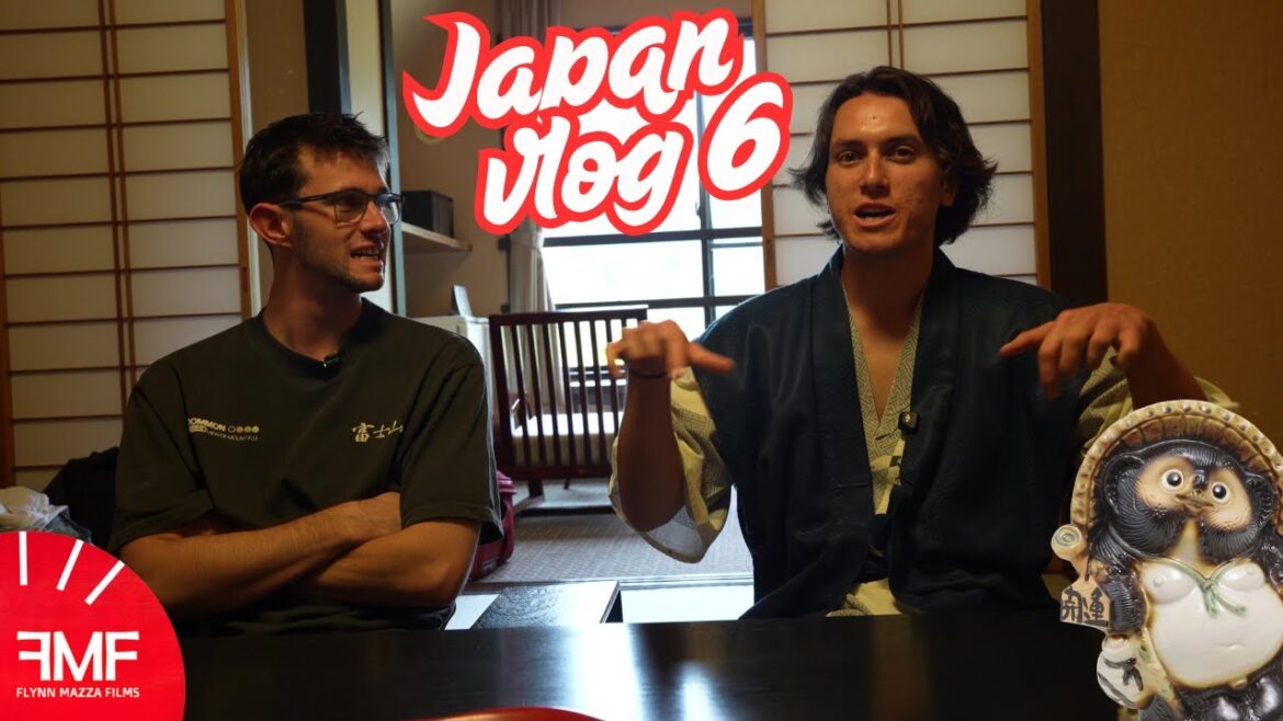 Japan tour Vlog 6 , we stayed at an outdoor hot spring resort in Takayama, 高山 , Tanuki horror story