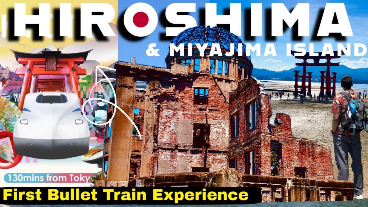 350 KM Covered in 1 Hour 🤯 - My First Japan Bullet Train Ride| HIROSHIMA & MIYAJIMA 1 Day Tour