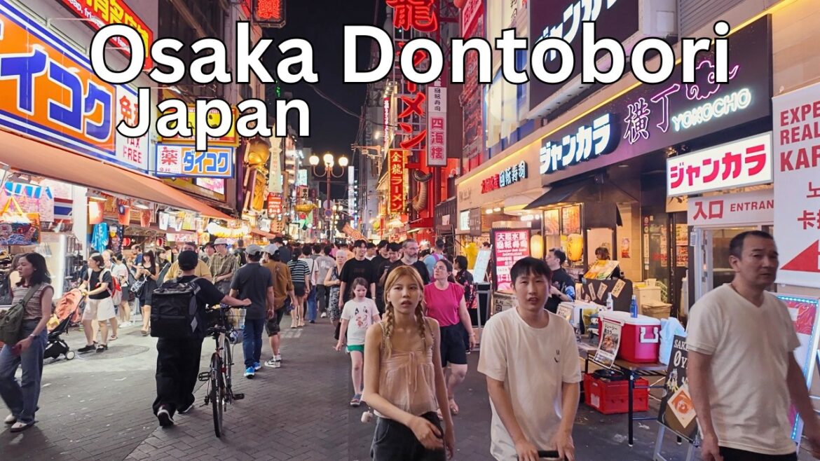 Osaka Japan Dotonbori Walking Tour