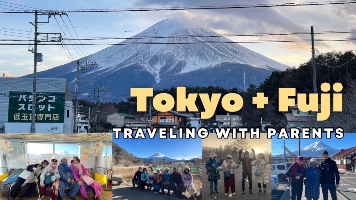Family Trip to Japan 🇯🇵 Part 1 Tokyo + Fuji , Sending Parents to their First Snowy Dream Wonderland