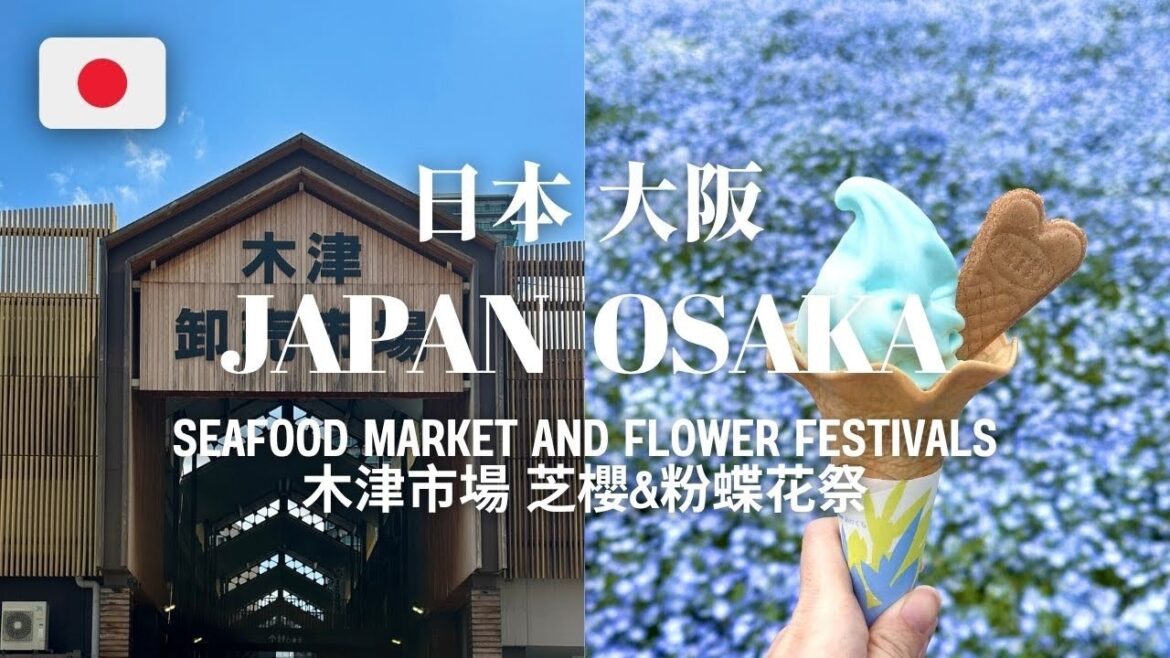 Osaka and Outskirts 大阪市和近郊: Seafood Market, Sushi, Flower Festival 木津市場 芝櫻園 粉蝶花祭 Japan Food & Travel