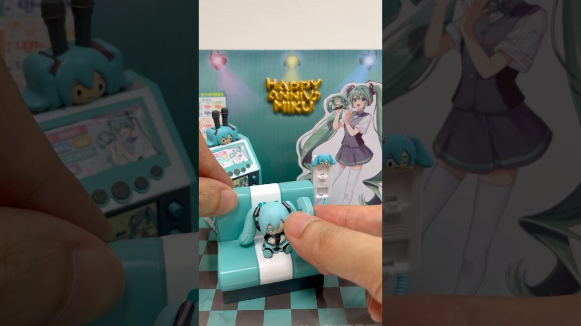 【Hatsune Miku】Miku Miku Karaoke Re-Ment Miniature In-room Telephone #shorts