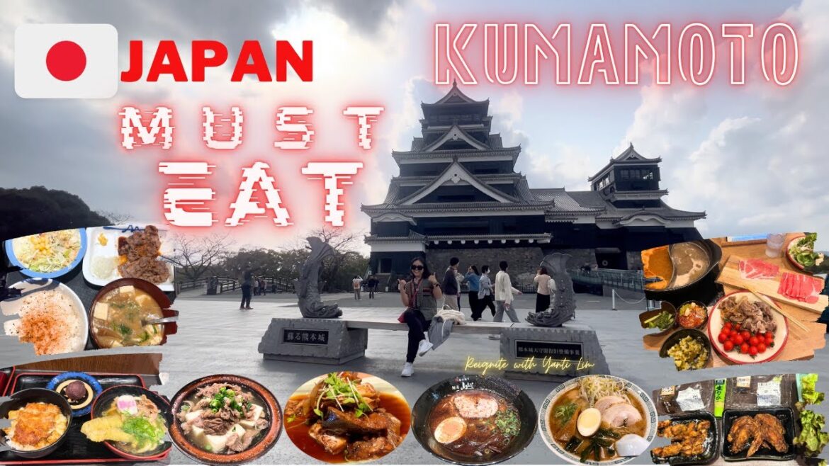 Kumamoto MUST EAT. Where to go for YUMMY, CHEAP, Fast Comfort Food. On Budget? Japan Travel Vlog.