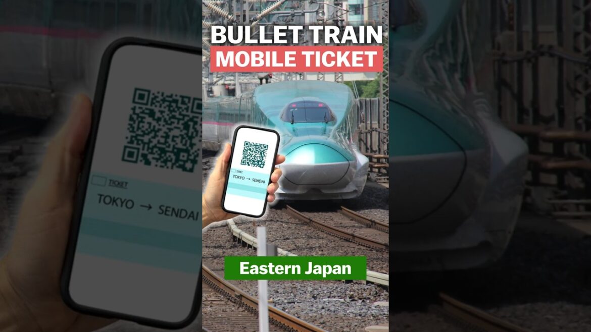 Train with Mobile Ticket - Eastern Japan #shinkansen #japan