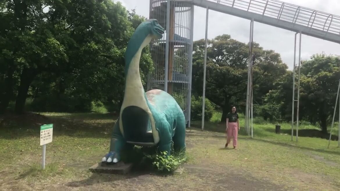 Dinosaur Park, Sakurajima Island, Kagoshima, Japan