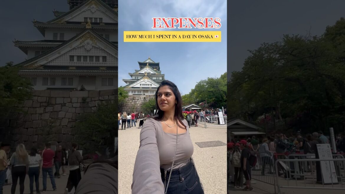 How much I *SPENT* in a day in *OSAKA*? 💰 #shorts #travel #japan