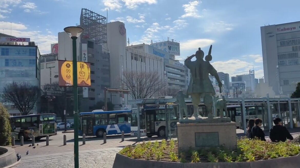 Take a look around the front of Okayama Station #japan #okayama #travel #trending