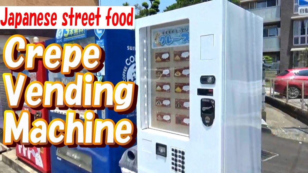 Crepe & Canelé Vending Machine/Japanese Street Food 可丽饼自动售货机 日本路边小吃 クレープの自動販売機