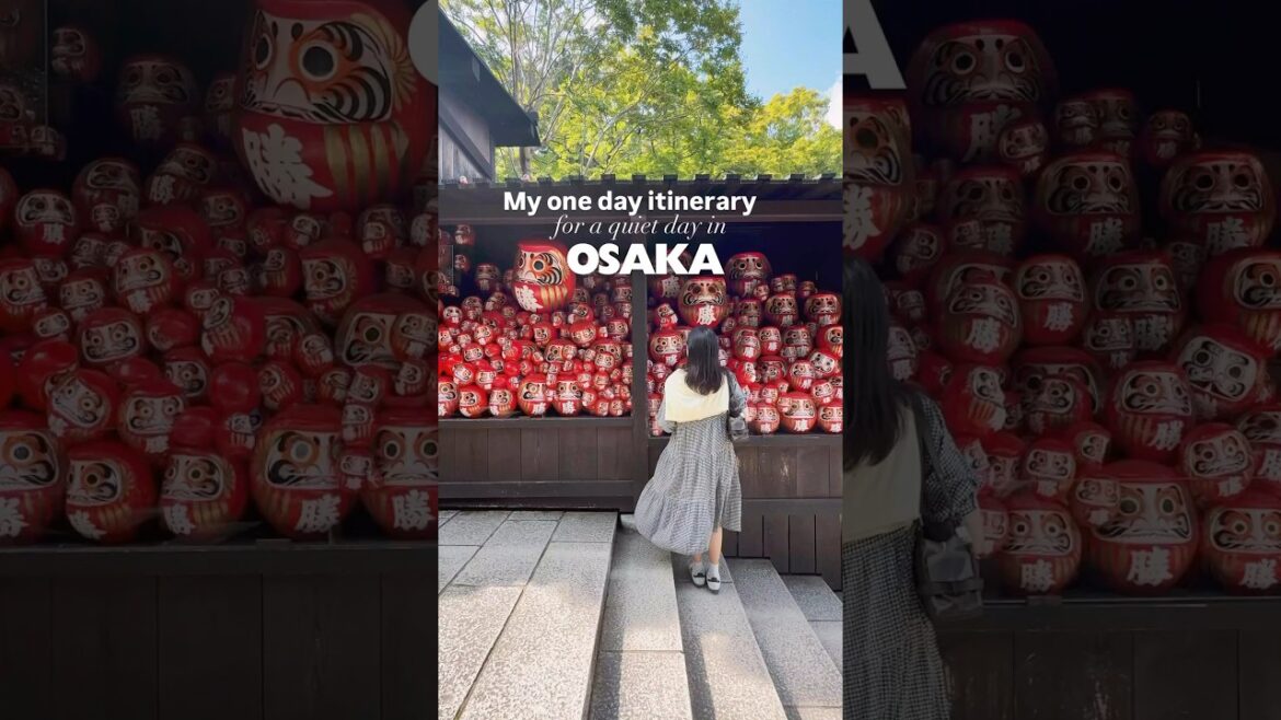 Spend a quiet day in Osaka -One day itinerary