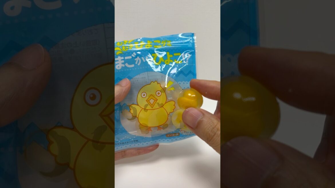 Chick in Egg Gummy Mango Flavor #shorts