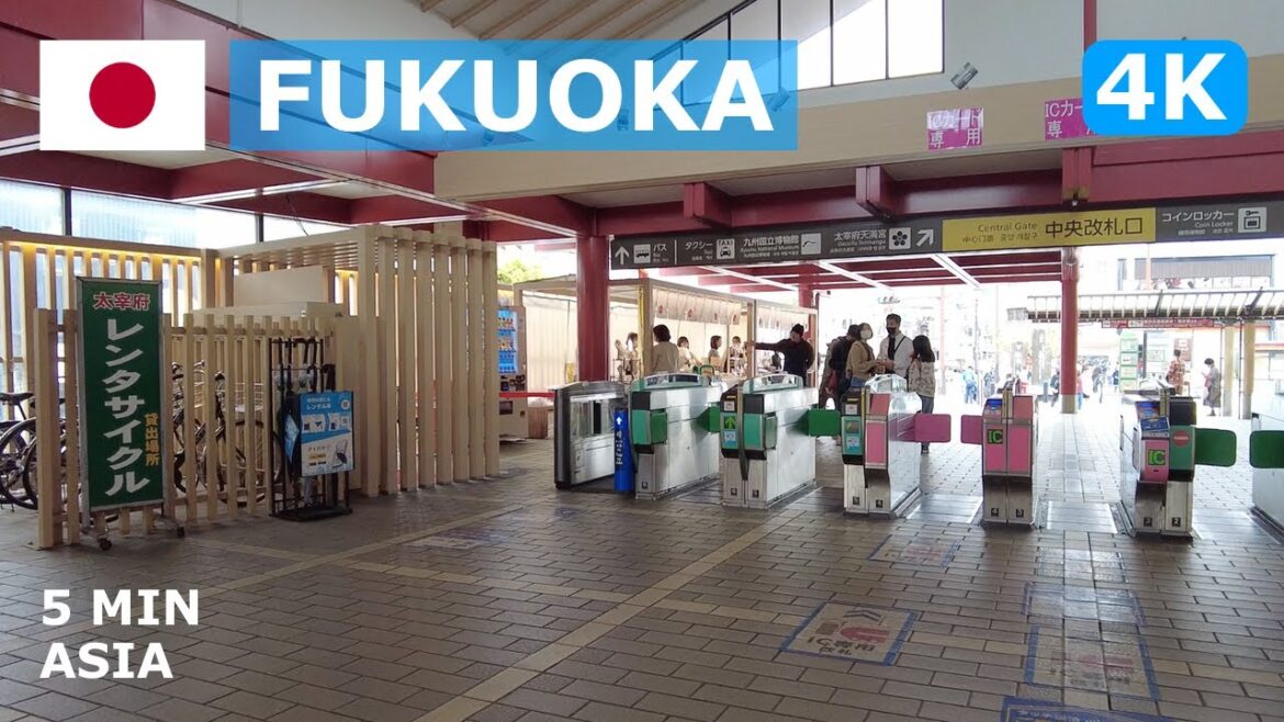 π―π΅ Japan – Fukuoka: 5 Minutes Walking Tour – 4K π―π΅ Japan - Fukuoka: 5 Minutes Walking Tour - 4K