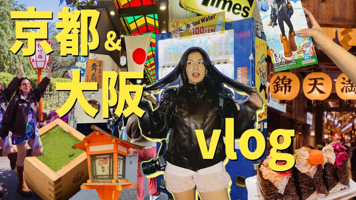 osaka & kyoto vlog | day trip itinerary, cafes, where to shop, restaurants & more!