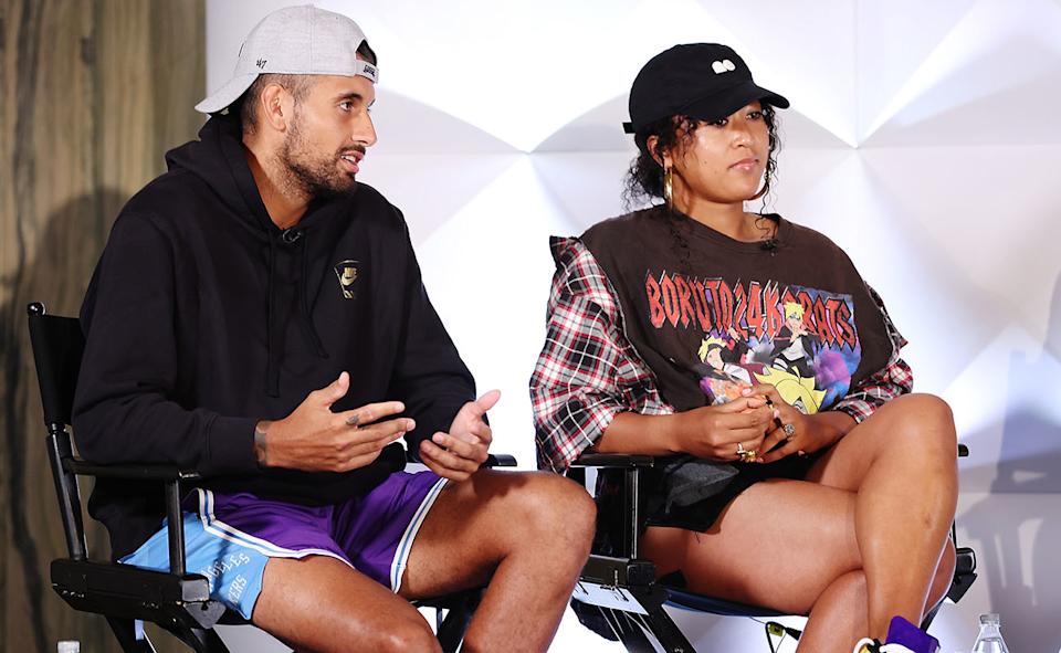 Nick Kyrgios and Naomi Osaka in 2022.