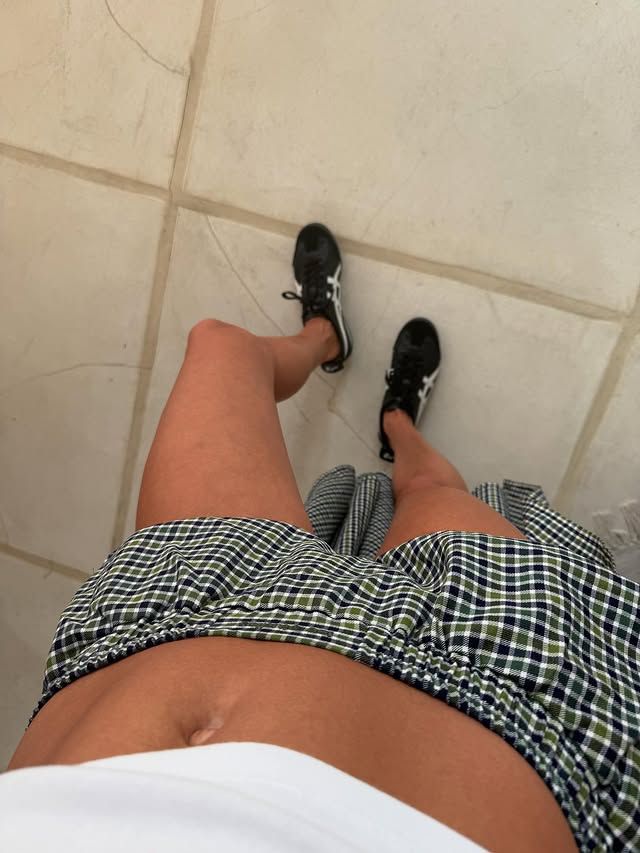 Image may contain Adult Person Clothing Footwear Shoe and Skin