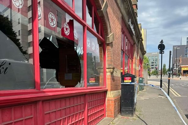 A break-in at Hanahana Japanese restaurant in Newcastle city centre