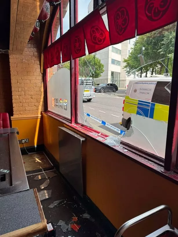 A break-in at Hanahana Japanese restaurant in Newcastle city centre