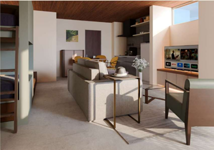 Interior Renderings of ENT TERRACE Tsukiji 6 Chome (1)
