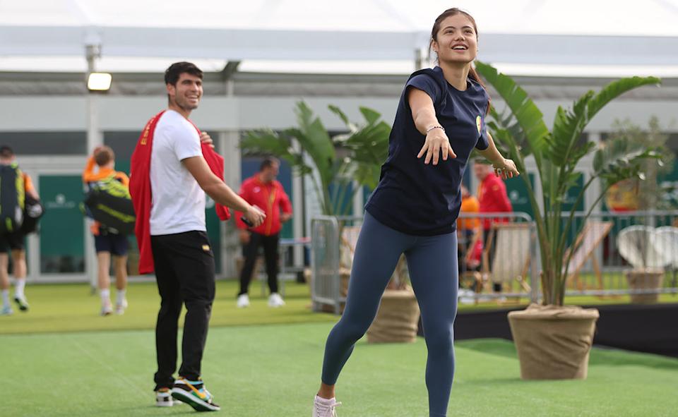 Carlos Alcaraz and Emma Raducanu.