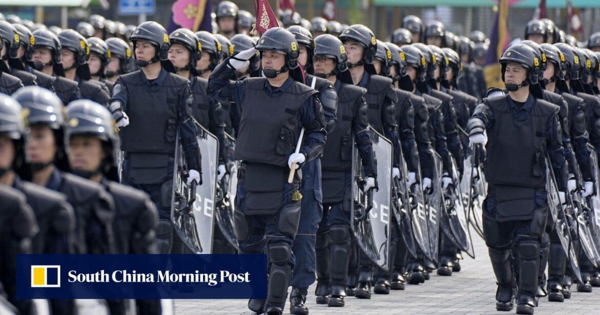 Japan policeman accidentally shoots patrol car near Osaka Expo