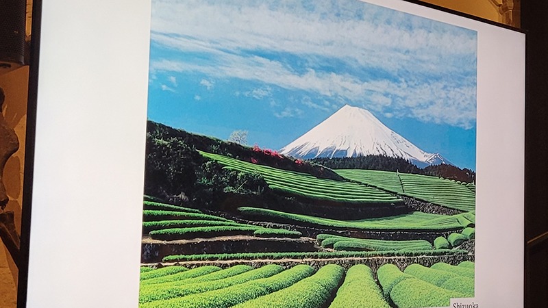 The presentation featured iconic images of Japan