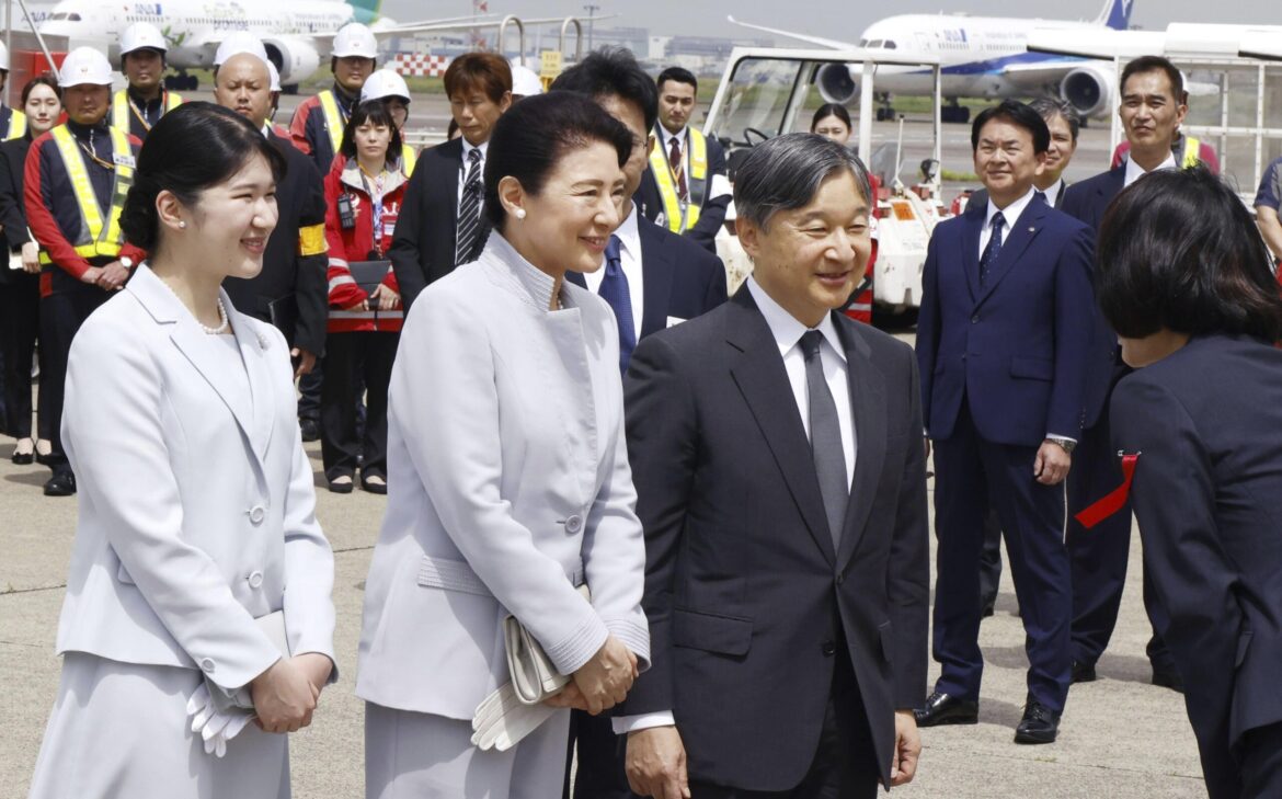 Japan’s emperor and his family pray in Okinawa for the victims of the island battle 80 years ago
