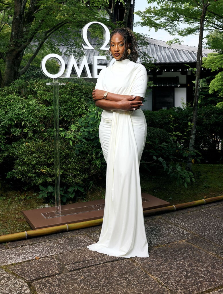 OMEGA Reveals Aqua Terra 30 mm Collection unveiling with Tems, 