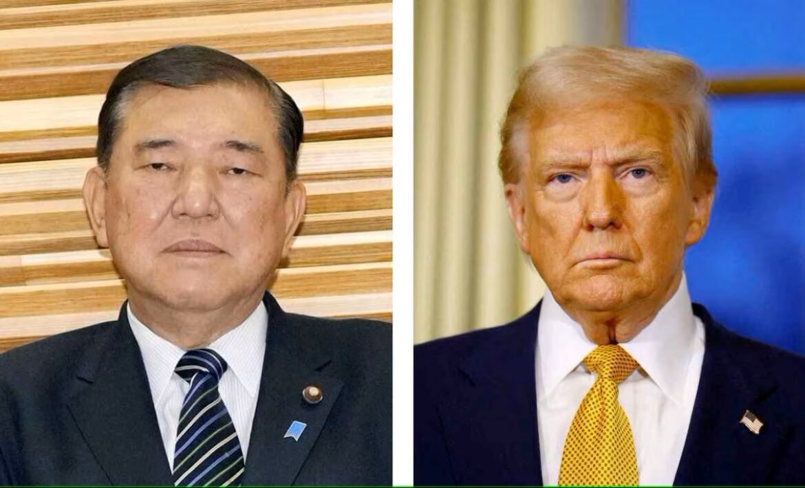 Shigeru Ishiba and Donald Trump