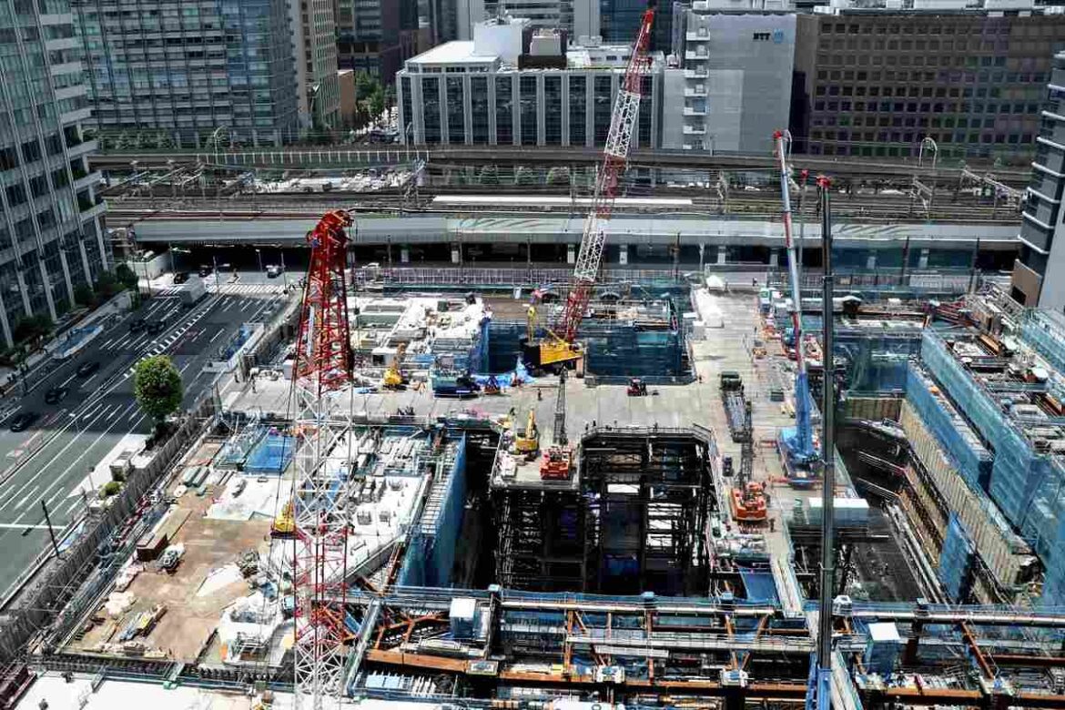 Construction site of planned tallest skyscraper in Japan opened to press