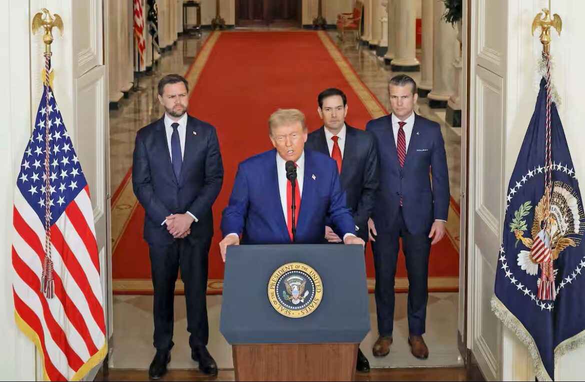 Iran Hit by US Strikes, Japan Pulls Out Nationals Trump Iran Bombing press conference