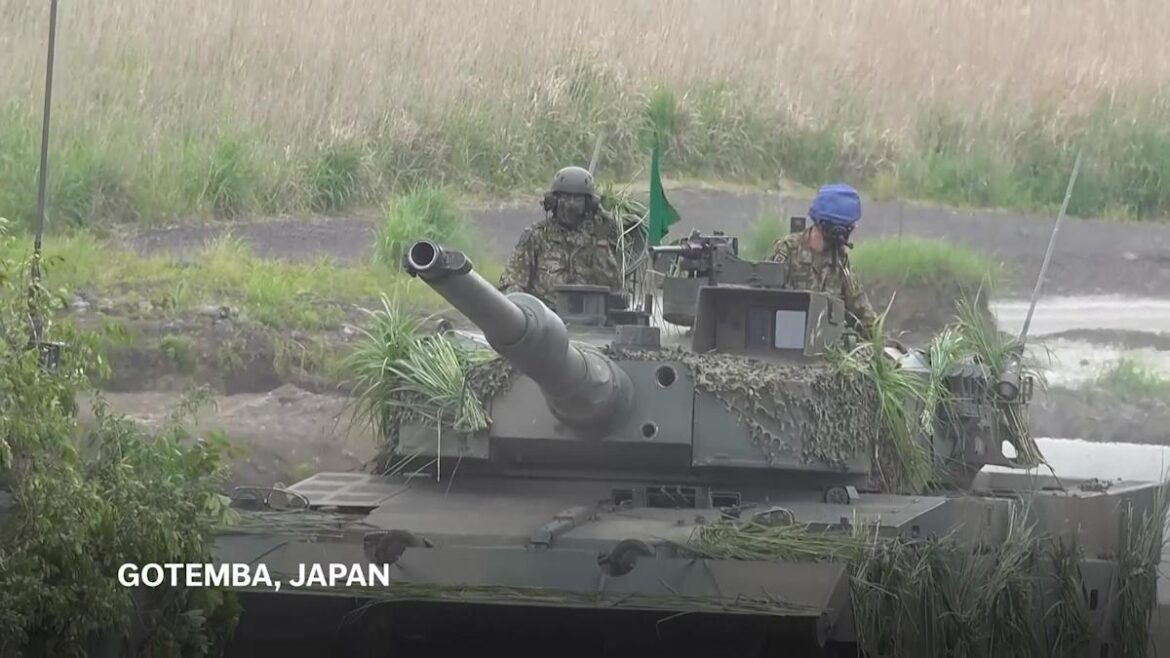 Mount Fuji provides scenic backdrop for live fire exercises by Japan's Ground Self-Defence Force