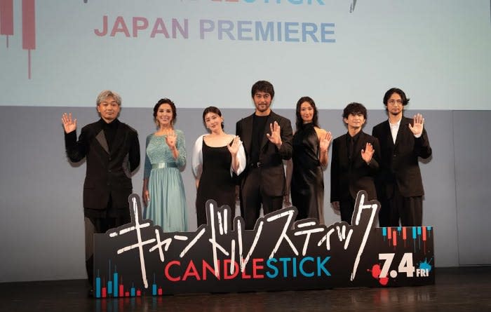 Alyssa with the cast of 'Candlestick'