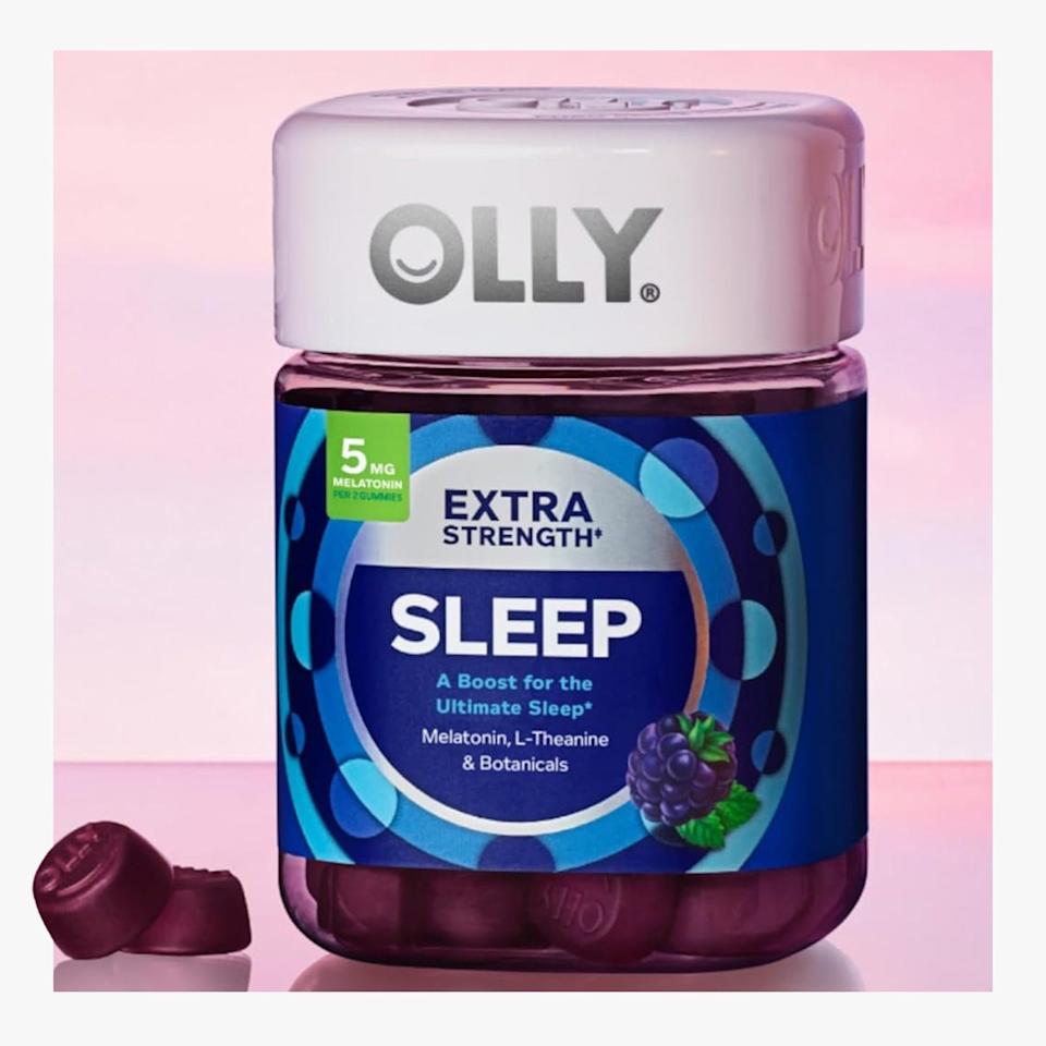 Sleep aid gummies from Olly for promoting relaxation and sleep.