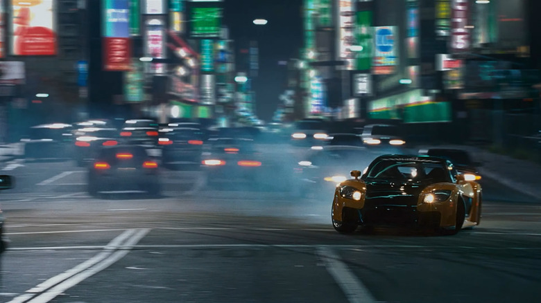 Han drifting his RX7