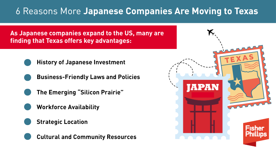 Japanese companies are moving to Texas