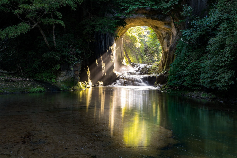 A beautiful cave in Chiba, popular as a weekend trip destination from Tokyo
