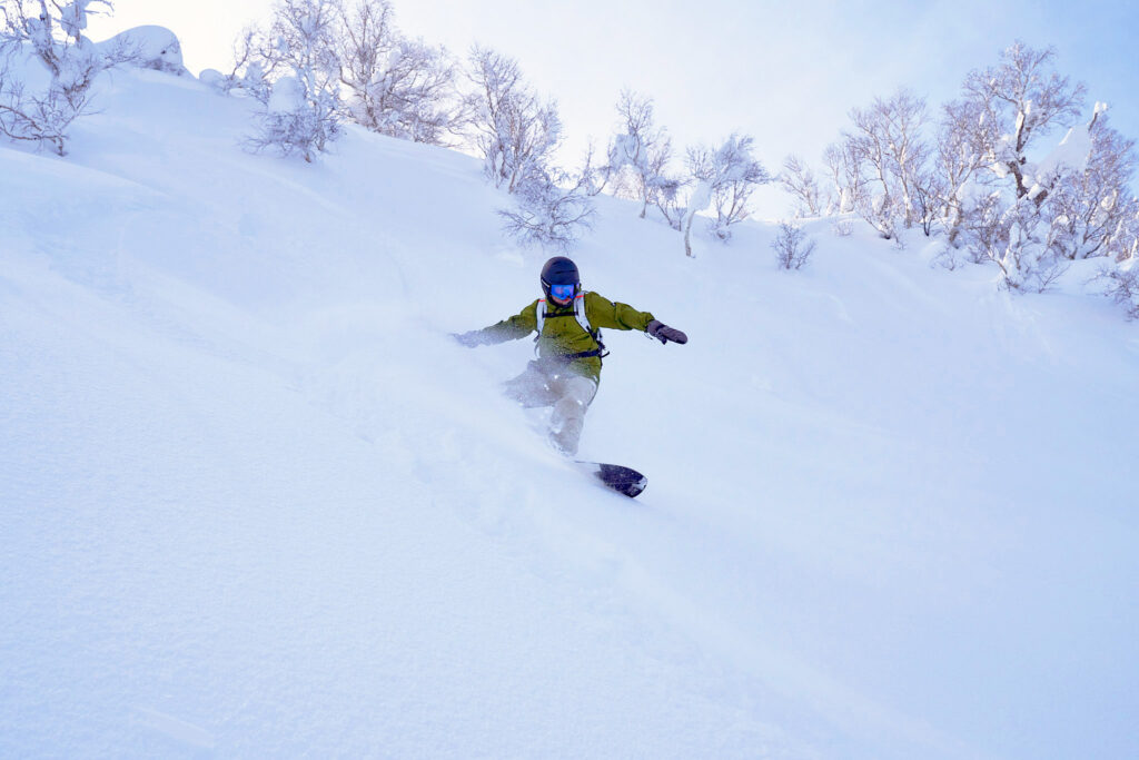 Steep and deep in the Kiroro backcountry