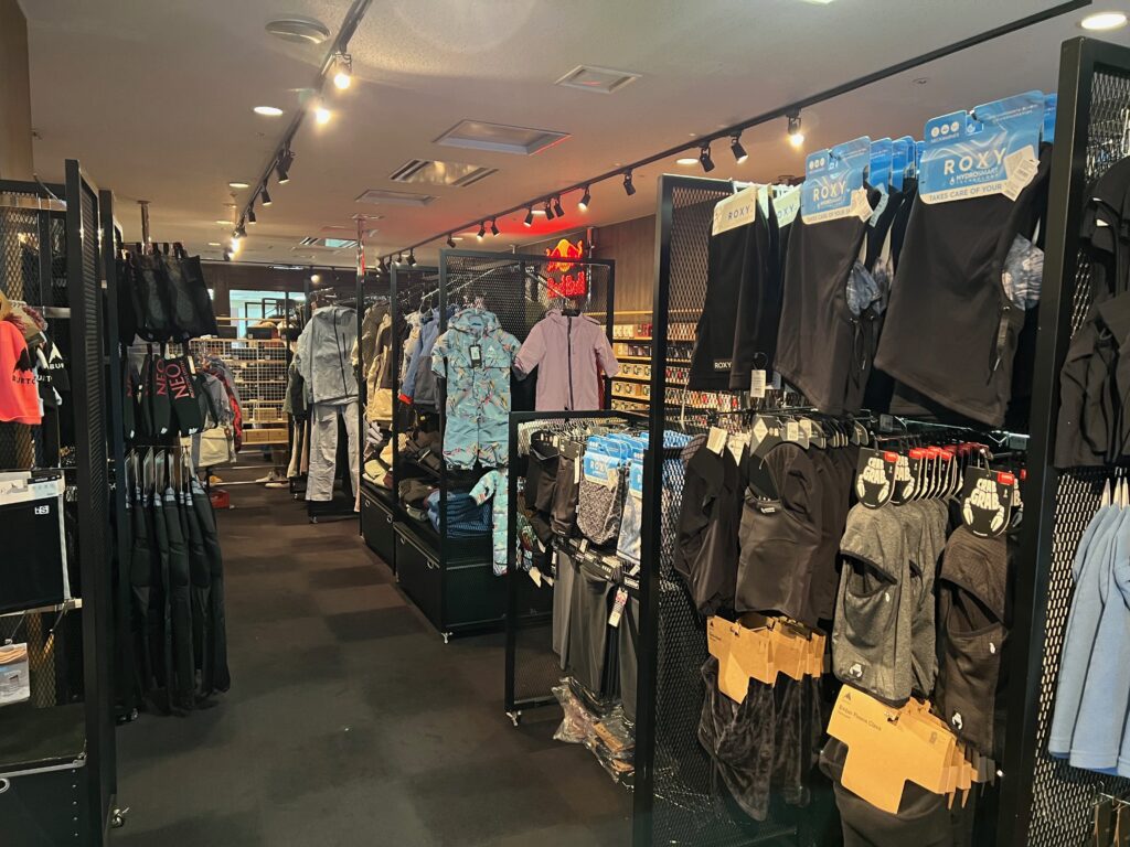 The store at Kiroro stocks everything you need for a day on the mountain