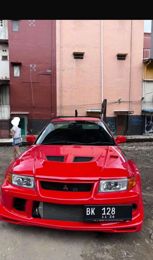 Friend’s car in Indonesia