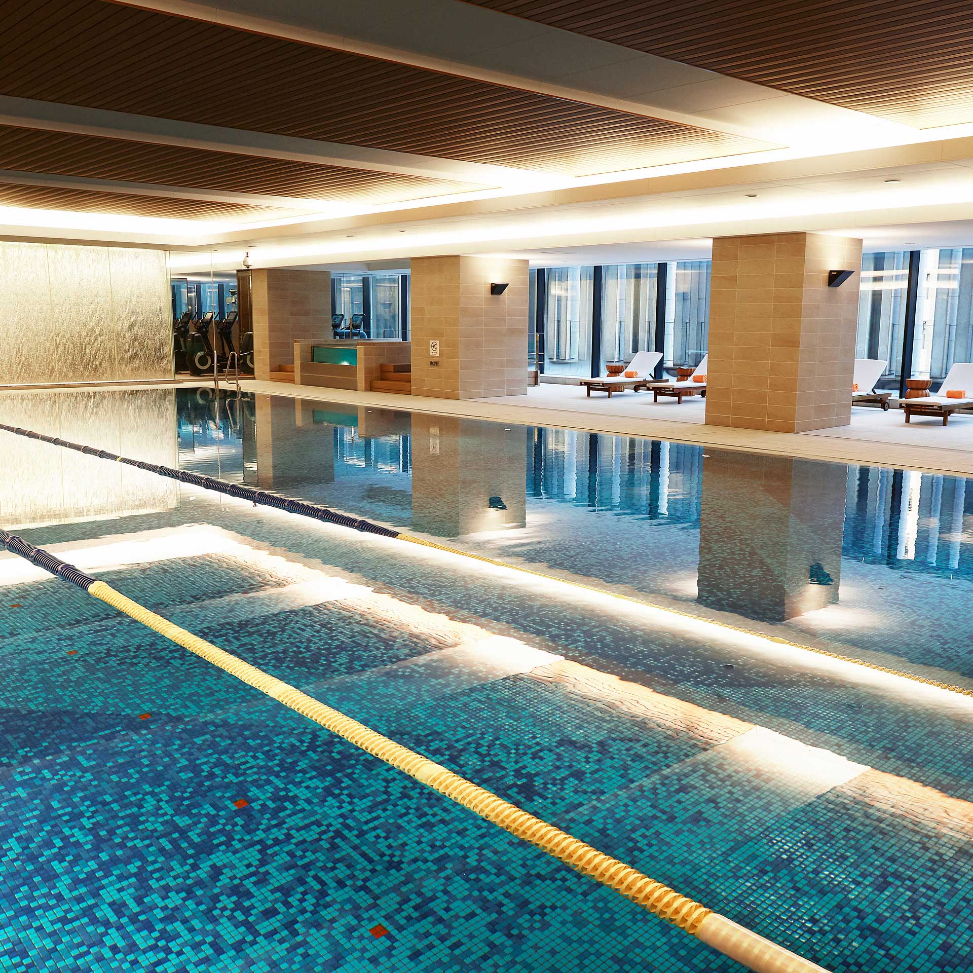 InterContinental Osaka's 20-meter indoor swimming pool.