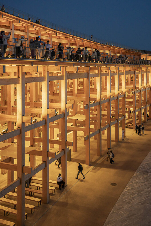 The World’s Largest Wooden Architectural Structure: Explore Sou Fujimoto’s Grand Ring at Expo 2025 Osaka Through the Lens of Stephane Aboudaram - Image 23 of 26