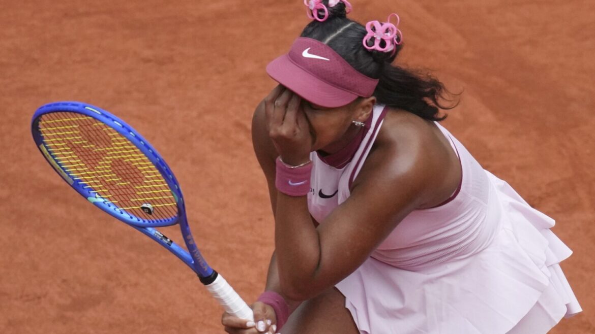 Naomi Osaka tears up after French Open loss to Paula Badosa Naomi Osaka tears up after French Open loss to Paula Badosa