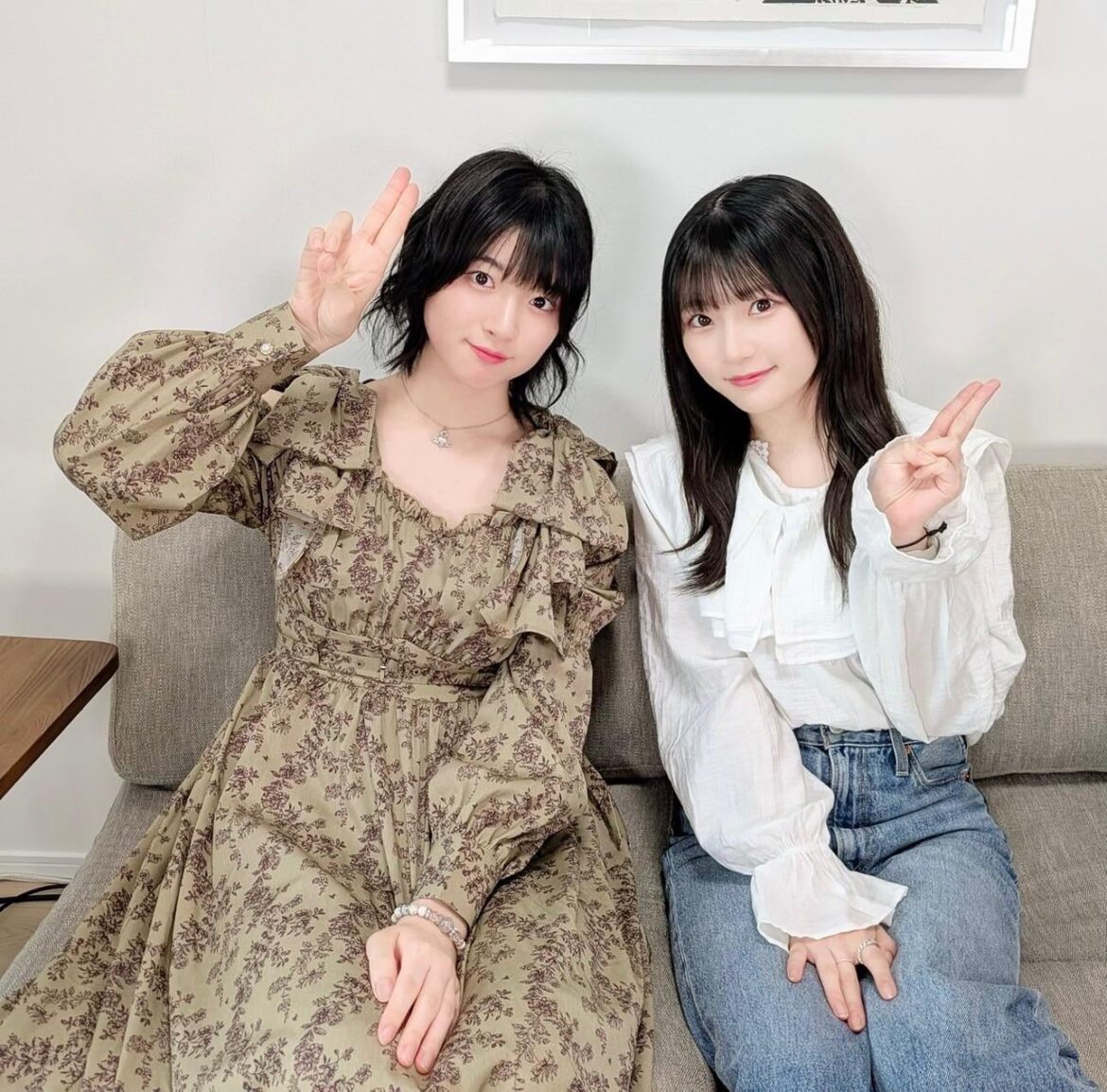 Amane Shindou and Aoki Hina at the Onsen Musume Radio