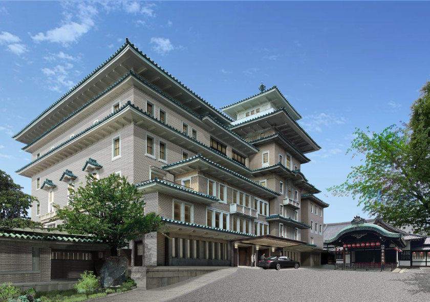 Artist's impression of Imperial Hotel, Kyoto exterior