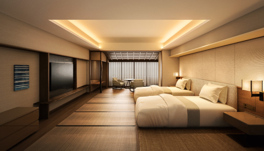 Artist's impression of Imperial Hotel, Kyoto suite